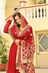 KA 1207 Faux Blooming With Embroidery Work Gown With Dupatta Wholesale Online
